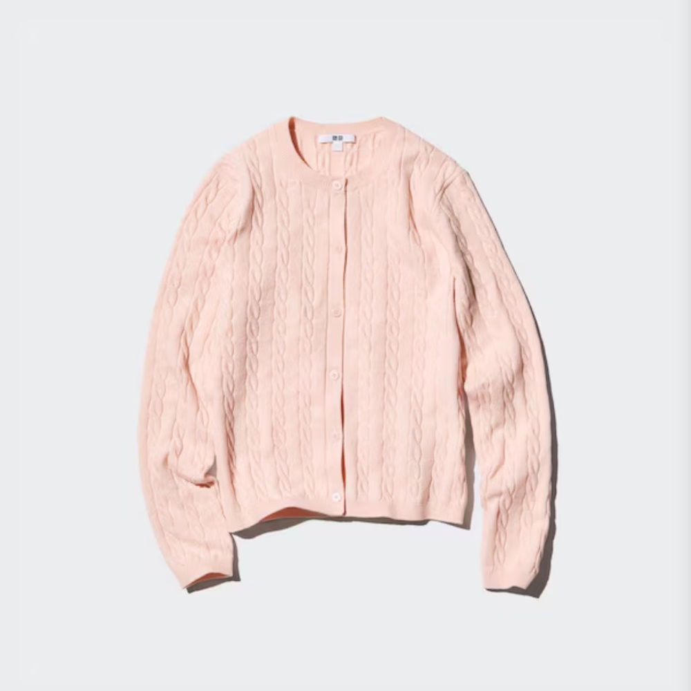 Uniqlo Women's Cardigan - Light Pink